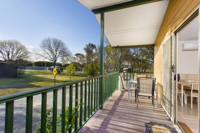 Undercover deck perfect for entertaining at Armidale Tourist Park