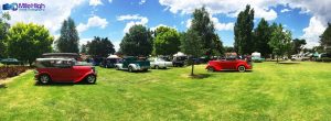 Hot Rod show at Armidale Tourist Park, photo by Mile High Aerial Photography