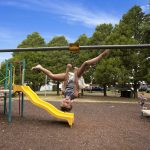 Flying fox in the kids playground