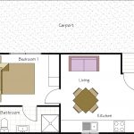 Standard 1 bedroom cabin floor plan