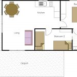 Superior 2 bedroom cabin Floor Plan