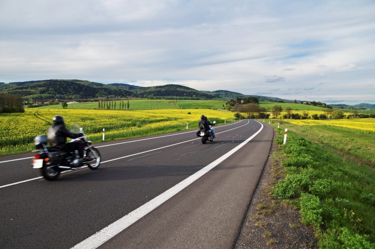 Motorbike drives New England High Country